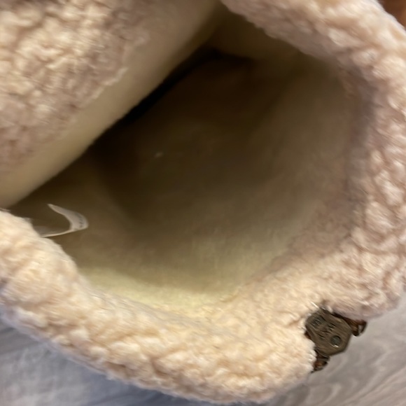 Nine West Chillout Round Toe Tan Wedge Boot 10M - Picture 6 of 7